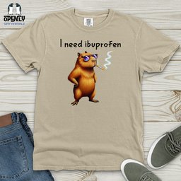 I Need Ibuprofen Heavy Cotton Comfort Colors Tee Gift For Animal Lover