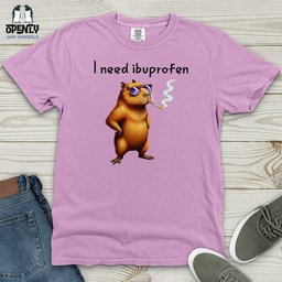 I Need Ibuprofen Heavy Cotton Comfort Colors Tee Gift For Animal Lover