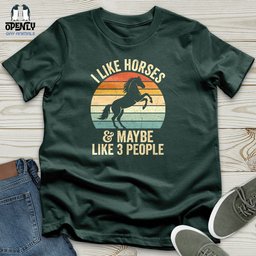 I Like Horses Unisex T Shirt Gift For Horse Lover