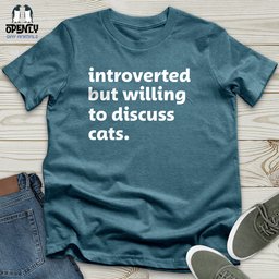 Introverted White Unisex T Shirt Gift For Animal Lover