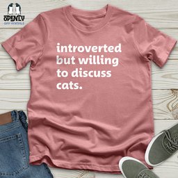 Introverted White Unisex T Shirt Gift For Animal Lover