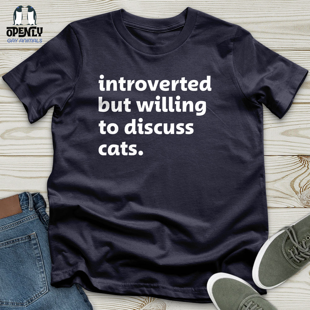 Introverted White Unisex T Shirt Gift For Animal Lover