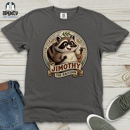 Jimothy The Raccoon Heavy Cotton Comfort Colors Tee Gift For Animal Lover