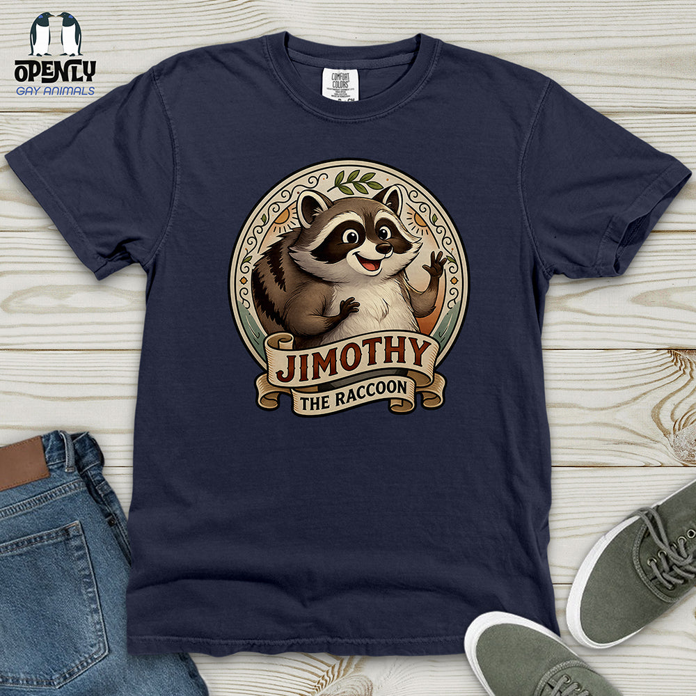 Jimothy The Raccoon Heavy Cotton Comfort Colors Tee Gift For Animal Lover