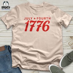 July Fourth 1776 Unisex T Shirt Gift For Animal Lover
