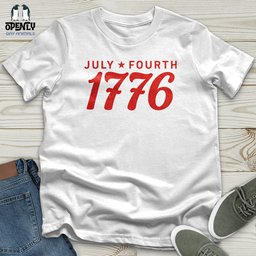 July Fourth 1776 Unisex T Shirt Gift For Animal Lover