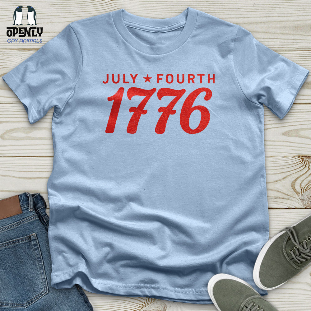 July Fourth 1776 Unisex T Shirt Gift For Animal Lover