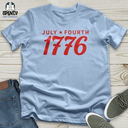 July Fourth 1776 Unisex T Shirt Gift For Animal Lover