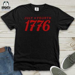 July Fourth 1776 Heavy Cotton Comfort Colors Tee Gift For Animal Lover