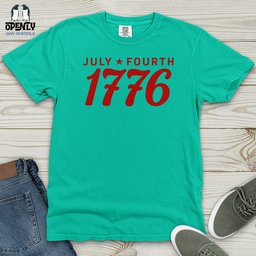 July Fourth 1776 Heavy Cotton Comfort Colors Tee Gift For Animal Lover