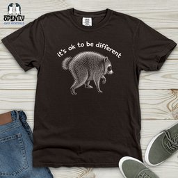 Its Ok To Be Different Heavy Cotton Comfort Colors Tee Gift For Animal Lover
