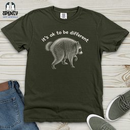 Its Ok To Be Different Heavy Cotton Comfort Colors Tee Gift For Animal Lover