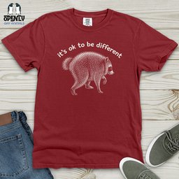 Its Ok To Be Different Heavy Cotton Comfort Colors Tee Gift For Animal Lover
