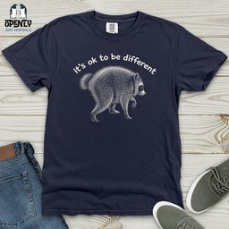 Its Ok To Be Different Heavy Cotton Comfort Colors Tee Gift For Animal Lover