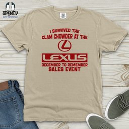 I Survived The Clam Heavy Cotton Comfort Colors Tee Gift For Animal Lover