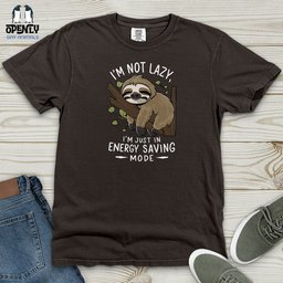 Im Not Lazy Im Just In Power Saving Mode Heavy Cotton Comfort Colors Tee Gift For Animal Lover