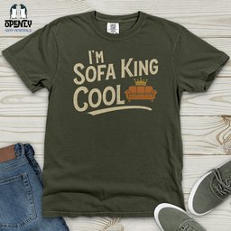 Im Sofa King Cool Heavy Cotton Comfort Colors Tee Gift For Animal Lover
