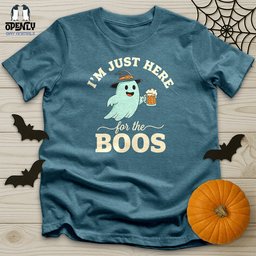 Im Just Here For The Boos Unisex T Shirt Gift For Animal Lover