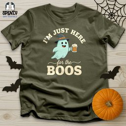 Im Just Here For The Boos Unisex T Shirt Gift For Animal Lover