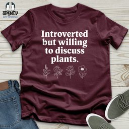 Introverted Unisex T Shirt Gift For Animal Lover