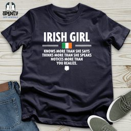 Irish Girl 2 Unisex T Shirt Gift For Animal Lover