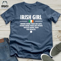 Irish Girl 2 Unisex T Shirt Gift For Animal Lover