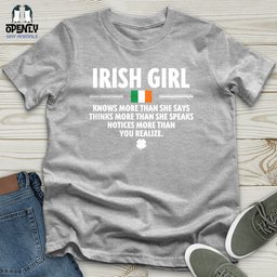 Irish Girl 2 Unisex T Shirt Gift For Animal Lover