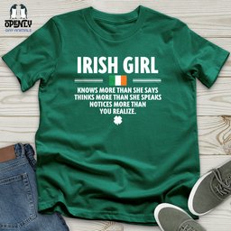 Irish Girl 2 Unisex T Shirt Gift For Animal Lover