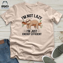 Im Not Lazy Im Energy Efficient Unisex T Shirt Gift For Animal Lover