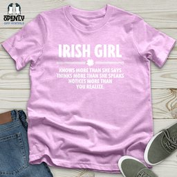 Irish Girl Unisex T Shirt Gift For Animal Lover