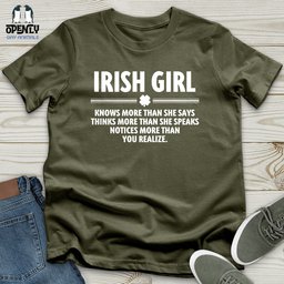 Irish Girl Unisex T Shirt Gift For Animal Lover
