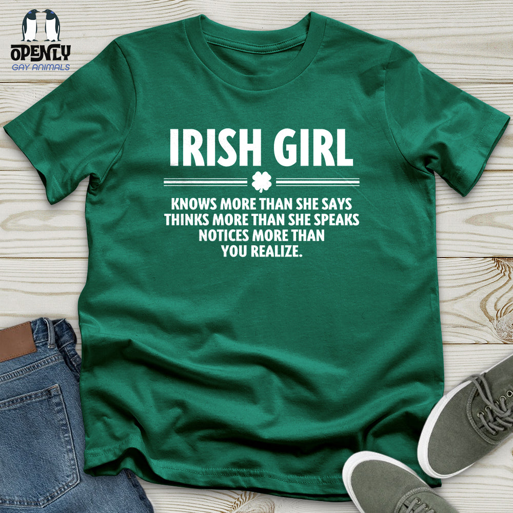 Irish Girl Unisex T Shirt Gift For Animal Lover