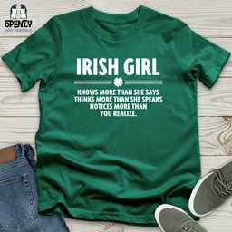 Irish Girl Unisex T Shirt Gift For Animal Lover