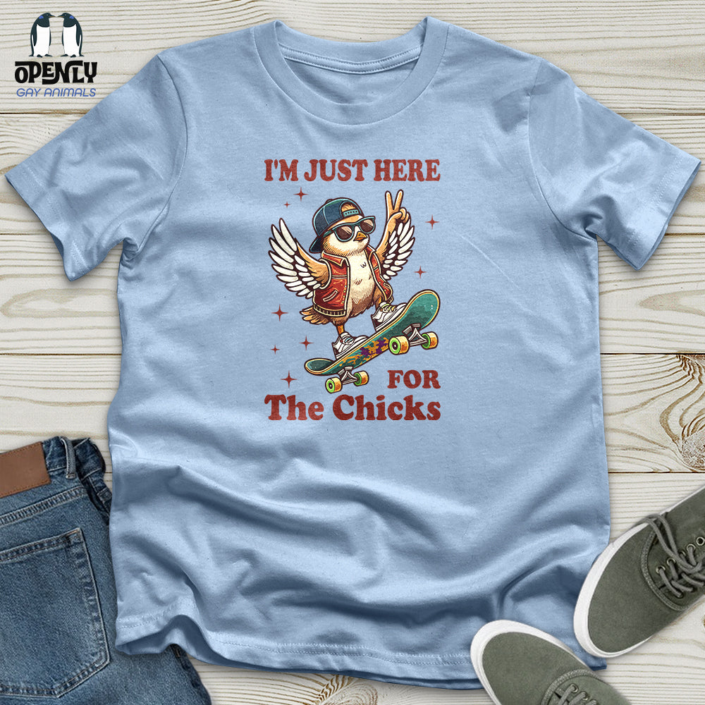 Im Just Here For The Chicks Unisex T Shirt Gift For Animal Lover