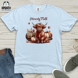 Howdy Fall Heavy Cotton Comfort Colors Tee Gift For Animal Lover