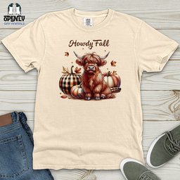 Howdy Fall Heavy Cotton Comfort Colors Tee Gift For Animal Lover