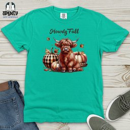 Howdy Fall Heavy Cotton Comfort Colors Tee Gift For Animal Lover