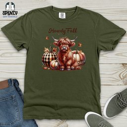 Howdy Fall Heavy Cotton Comfort Colors Tee Gift For Animal Lover