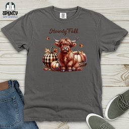 Howdy Fall Heavy Cotton Comfort Colors Tee Gift For Animal Lover