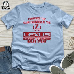 I Survived The Clam Unisex T Shirt Gift For Animal Lover
