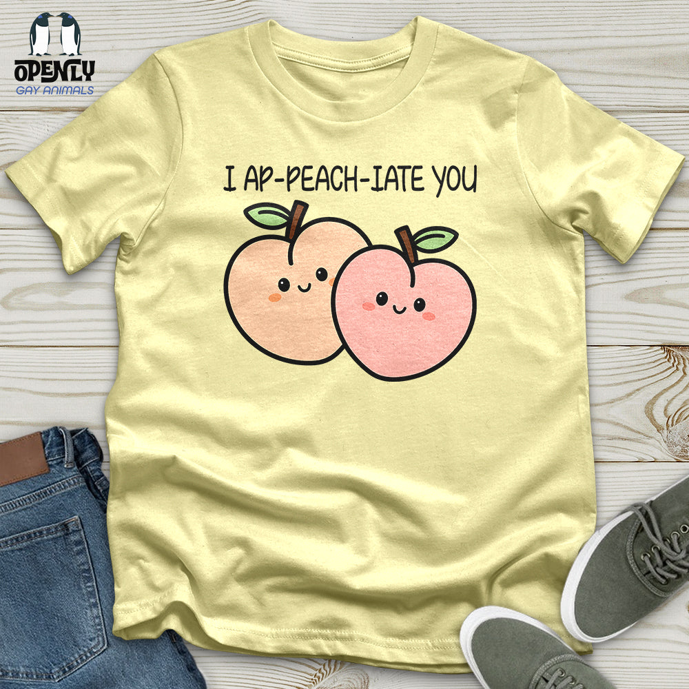 I Ap Peach Iate You Softstyle Tee Gift For Animal Lover