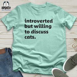Introverted Black Unisex T Shirt Gift For Animal Lover
