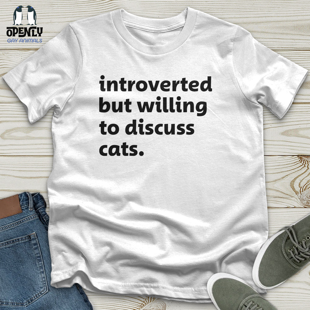 Introverted Black Unisex T Shirt Gift For Animal Lover