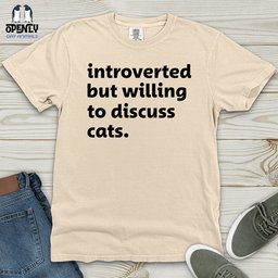 Introverted Black Heavy Cotton Comfort Colors Tee Gift For Animal Lover
