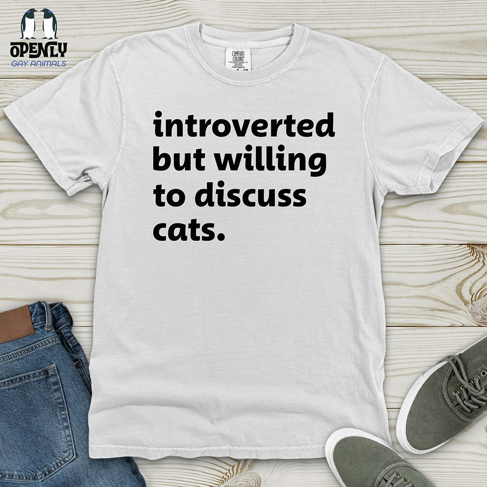 Introverted Black Heavy Cotton Comfort Colors Tee Gift For Animal Lover
