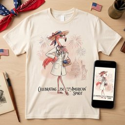 America 250 Years Of American Spirit Physician Assistant Flamingo T Shirt Gift For Flamingo Lover