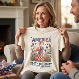 America 250th Birthday Patriotic Wildflower Flamingo T Shirt Gift For Flamingo Lover