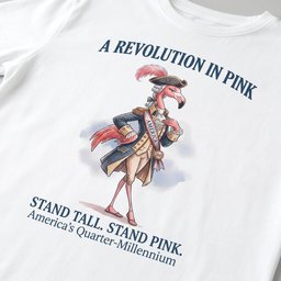 A Revolution In Pink Patriotic Flamingo Americas 250 Years Shirt T Shirt Gift For Flamingo Lover