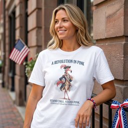 A Revolution In Pink Patriotic Flamingo Americas 250 Years Shirt T Shirt Gift For Flamingo Lover