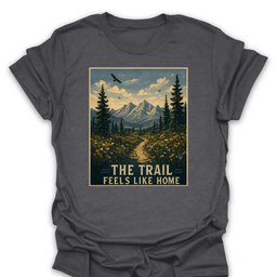 The Trail Feels Like Home T Shirt Gift For Hiker